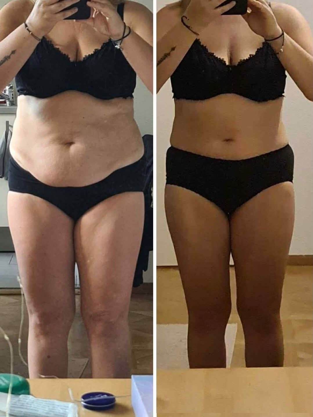 Gosia — sylwetka przed i po 3 miesiącach diety FitFive