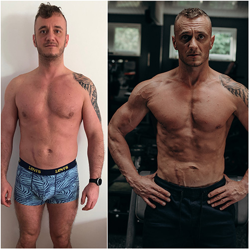 Metamorfoza Mariusz — +3 kg