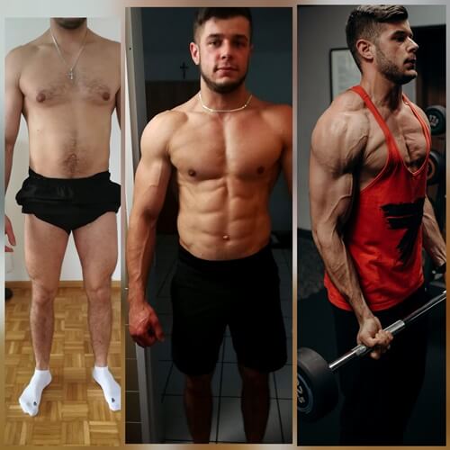 Metamorfoza Adrian — +4 kg masy