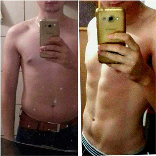 Metamorfoza Mateusz — −7 kg