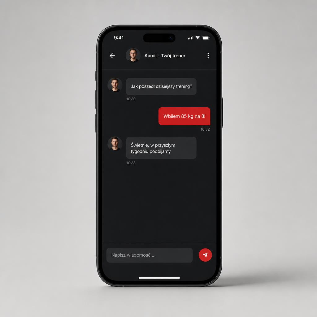 Kontakt z trenerem w aplikacji FitFive