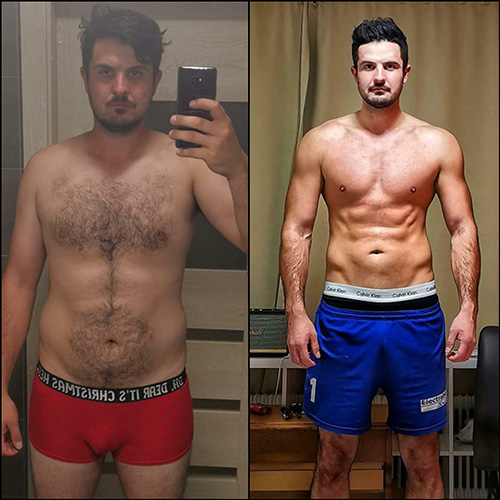 Metamorfoza Rafał — −16 kg